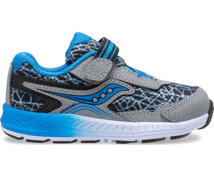 Saucony Ride 10 Jr. Kids' Sneakers Grey / Blue / Black | AU 754MQZA